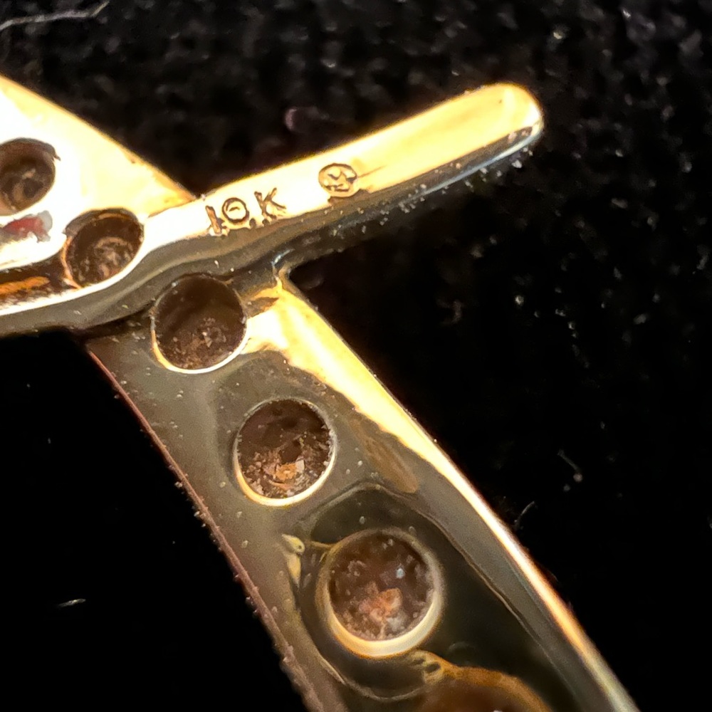 SOLD 4/11 10K Yellow Gold & Diamond Slider Pendant Necklace (appraised) - Picture 2 of 12